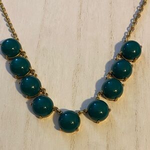 J. Crew Gold and green Necklace